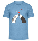 Hellblau Meliert-6806