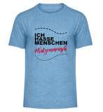 Hellblau Meliert-6806