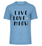 Hellblau Meliert-6806