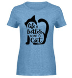 Hellblau Meliert-6806