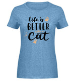 Hellblau Meliert-6806