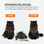 Unterfellbürste Cookie für Langhaar Katzen & Hunde