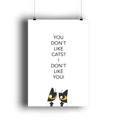 Geschenk für Katzenliebhaber Poster