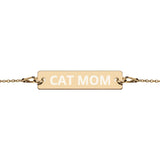 Cat Mom | Schönes Armband mit Gravurplatte