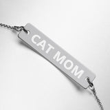 Cat Mom | Schönes Armband mit Gravurplatte