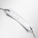 Cat Mom | Schönes Armband mit Gravurplatte