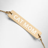 Cat Mom | Schönes Armband mit Gravurplatte