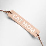 Cat Mom | Schönes Armband mit Gravurplatte