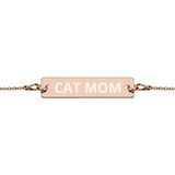 Cat Mom | Schönes Armband mit Gravurplatte