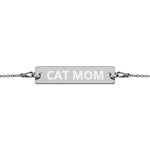 Cat Mom | Schönes Armband mit Gravurplatte