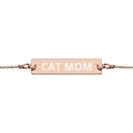 Cat Mom | Schönes Armband mit Gravurplatte