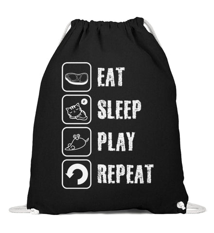 Eat Sleep Play Repeat  - Baumwoll Gymsac