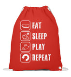 Eat Sleep Play Repeat  - Baumwoll Gymsac
