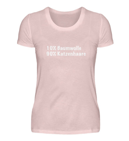 10% Baumwolle, 90% Katzenhaare  - Damen Premiumshirt