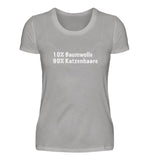 10% Baumwolle, 90% Katzenhaare  - Damen Premiumshirt