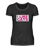 I like cats Rosen  - Damen Premiumshirt