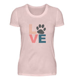 Love mit Pfote  - Damen Premiumshirt