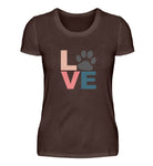 Love mit Pfote  - Damen Premiumshirt