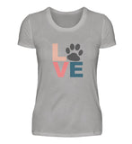 Love mit Pfote  - Damen Premiumshirt