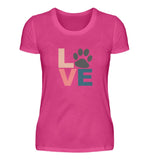 Love mit Pfote  - Damen Premiumshirt