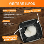 Eckiges Katzenbett mit hohem Rand weitere Infos