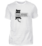 Echte Männer haben Katzen  - Herren Premiumshirt