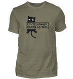 Echte Männer haben Katzen  - Herren Premiumshirt