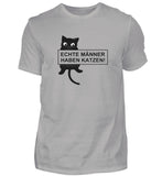 Echte Männer haben Katzen  - Herren Premiumshirt