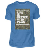 Life is better with paws  - Herren Premiumshirt