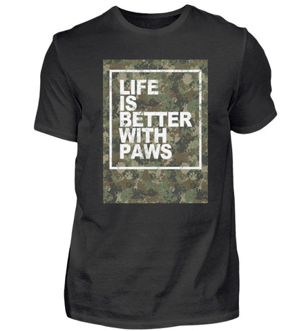 Life is better with paws  - Herren Premiumshirt