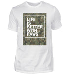 Life is better with paws  - Herren Premiumshirt