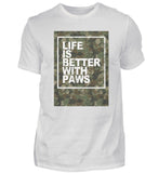 Life is better with paws  - Herren Premiumshirt