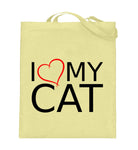 I Love My Cat  - Jutebeutel (mit langen Henkeln)