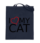 I Love My Cat  - Jutebeutel (mit langen Henkeln)