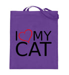 I Love My Cat  - Jutebeutel (mit langen Henkeln)