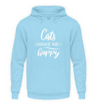 Cats make me happy  - Unisex Kapuzenpullover Hoodie