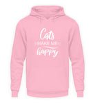 Cats make me happy  - Unisex Kapuzenpullover Hoodie