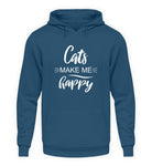 Cats make me happy  - Unisex Kapuzenpullover Hoodie