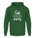 Cats make me happy  - Unisex Kapuzenpullover Hoodie