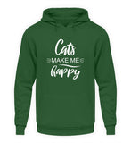 Cats make me happy  - Unisex Kapuzenpullover Hoodie