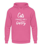 Cats make me happy  - Unisex Kapuzenpullover Hoodie