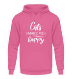 Cats make me happy  - Unisex Kapuzenpullover Hoodie