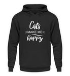 Cats make me happy  - Unisex Kapuzenpullover Hoodie