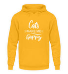 Cats make me happy  - Unisex Kapuzenpullover Hoodie