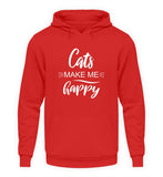 Cats make me happy  - Unisex Kapuzenpullover Hoodie