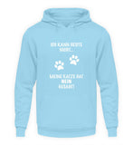 Ich kann heute nicht...  - Unisex Kapuzenpullover Hoodie