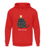 Katzen Tannenbaum (Merry Miezmas)  - Unisex Kapuzenpullover Hoodie