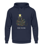 Katzen Tannenbaum (Merry Miezmas)  - Unisex Kapuzenpullover Hoodie