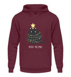 Katzen Tannenbaum (Merry Miezmas)  - Unisex Kapuzenpullover Hoodie