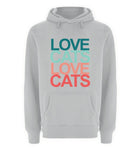 Love cats love cats  - Unisex Premium Kapuzenpullover